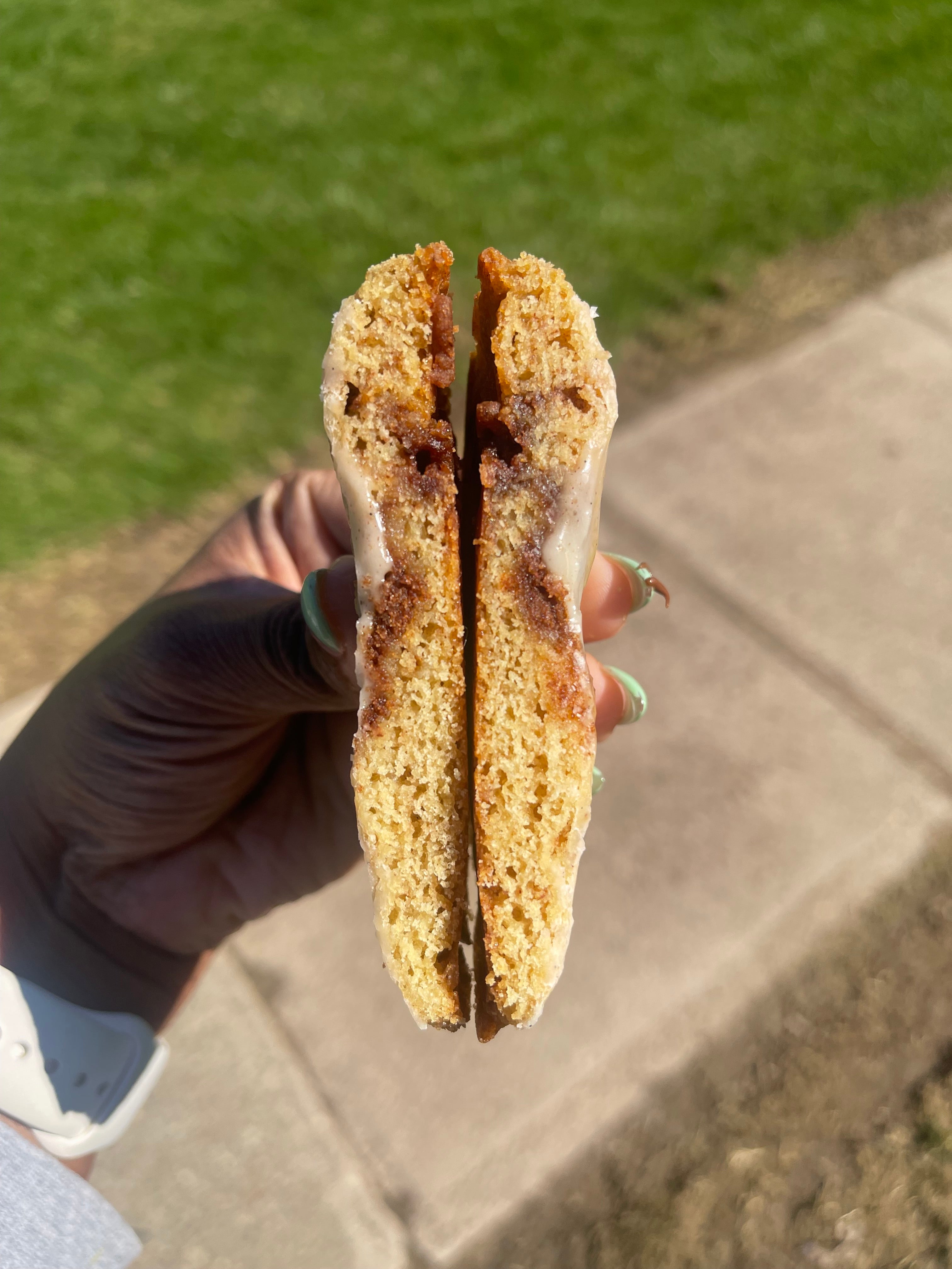 Iced Cinnamon Roll Cookie