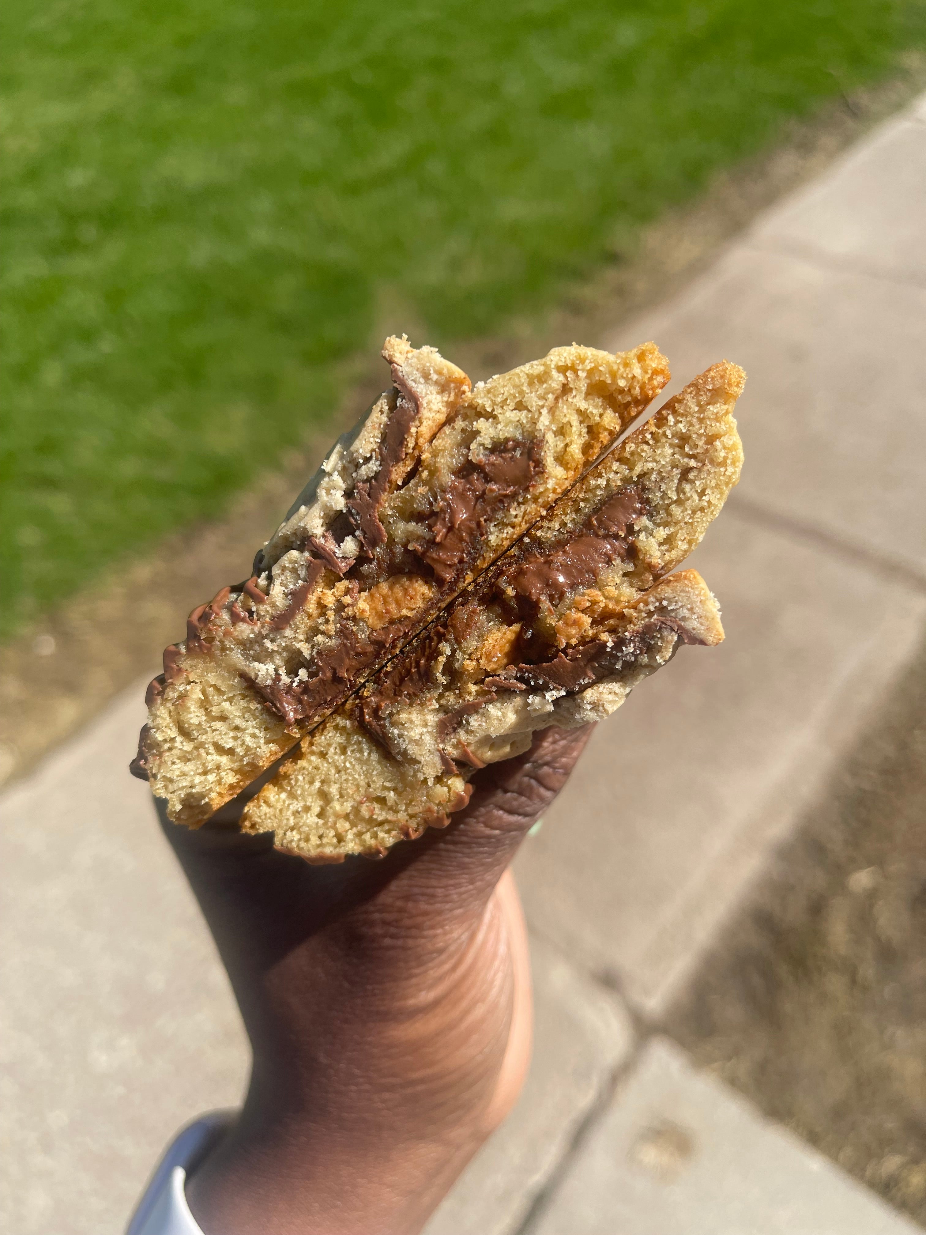 Nutella Stuffed Cookie