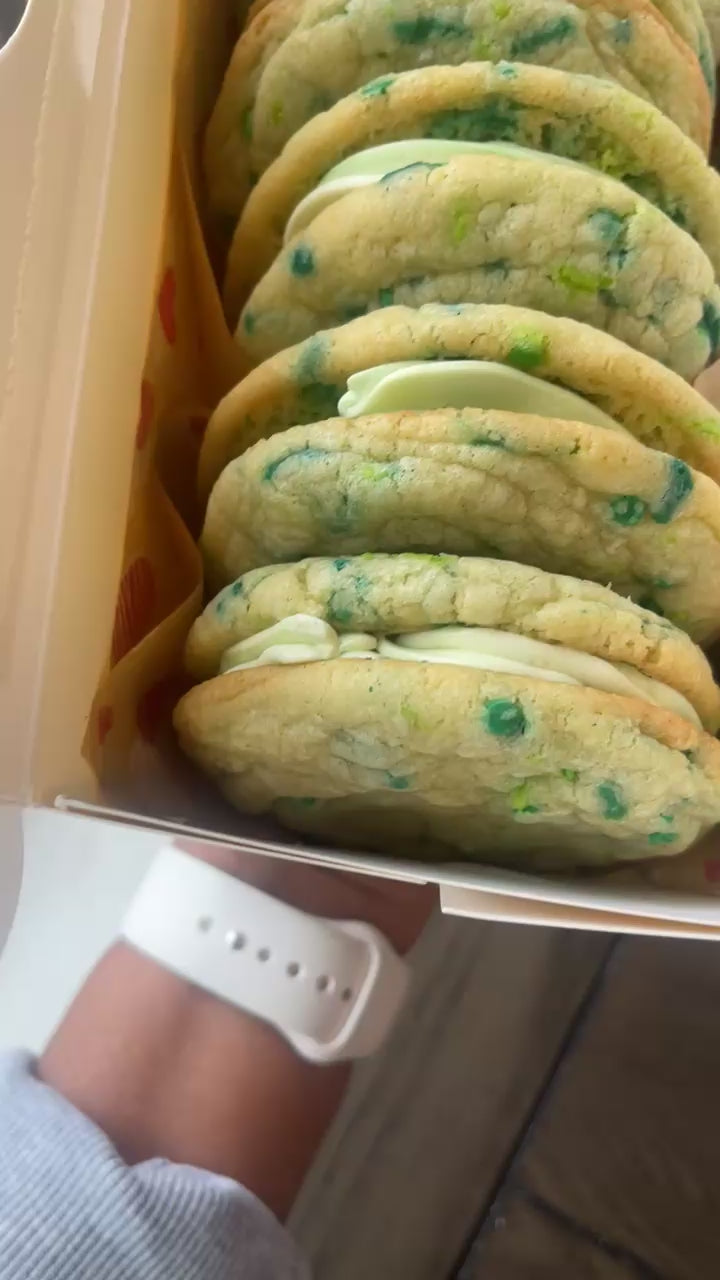 Shamrock Cookie Sandwiches